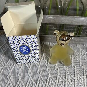 Vintage Avon Teddy Bear Decanter.‎ Sweet Honesty Cologne. Opened box. .75 oz.